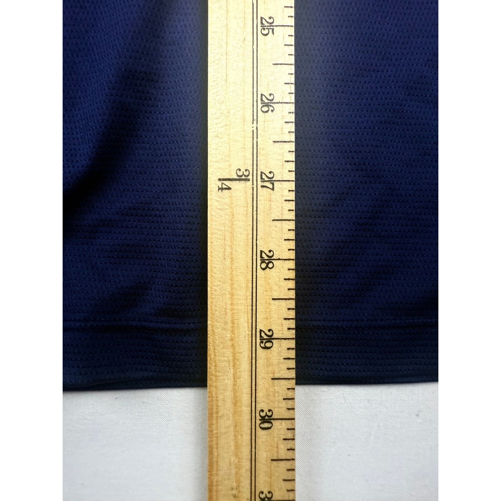 Legends Polo Shirt Large Navy Blue Performance Stretch Short Sleeve Golf Casual - Picture 4 of 5